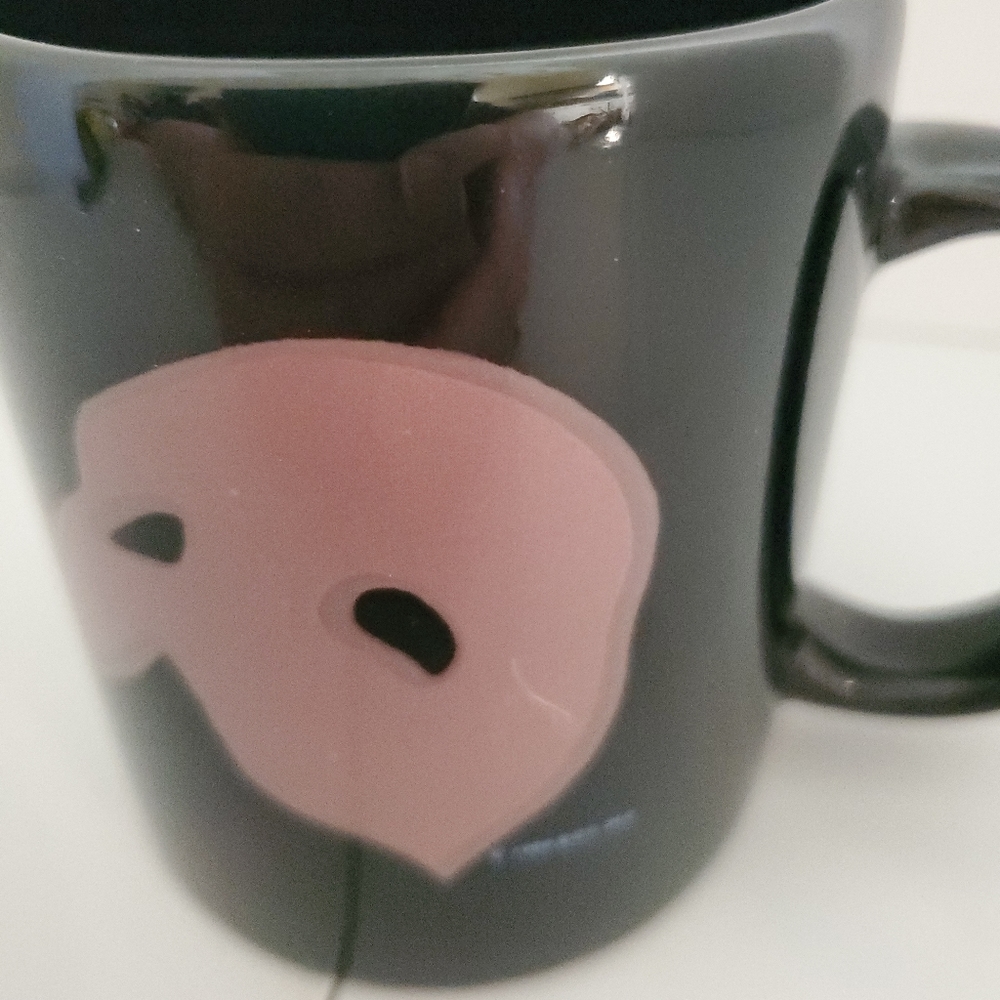 Vintage Phantom of the Opera Black Coffee Mug 1986 - Picture 2 of 11